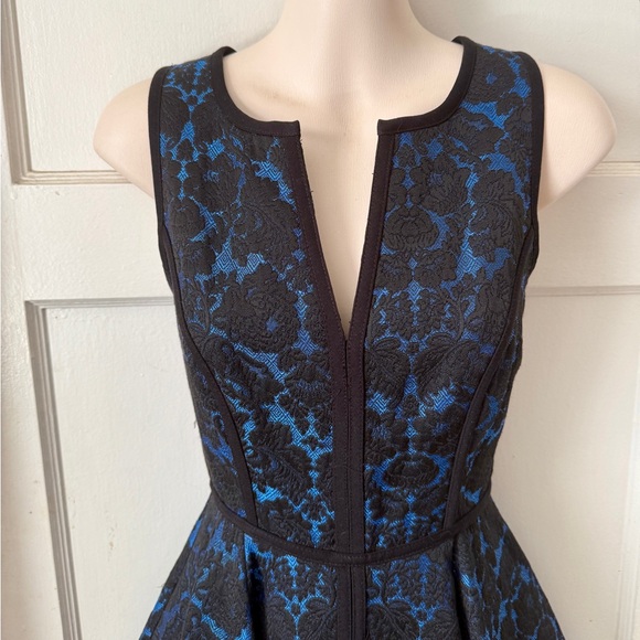 Black Halo Aria Brocade Party Dress size 4 - Picture 7 of 8